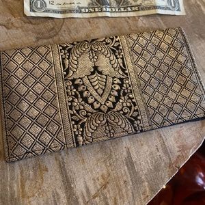 Brand new checkbook cover made from vintage sari